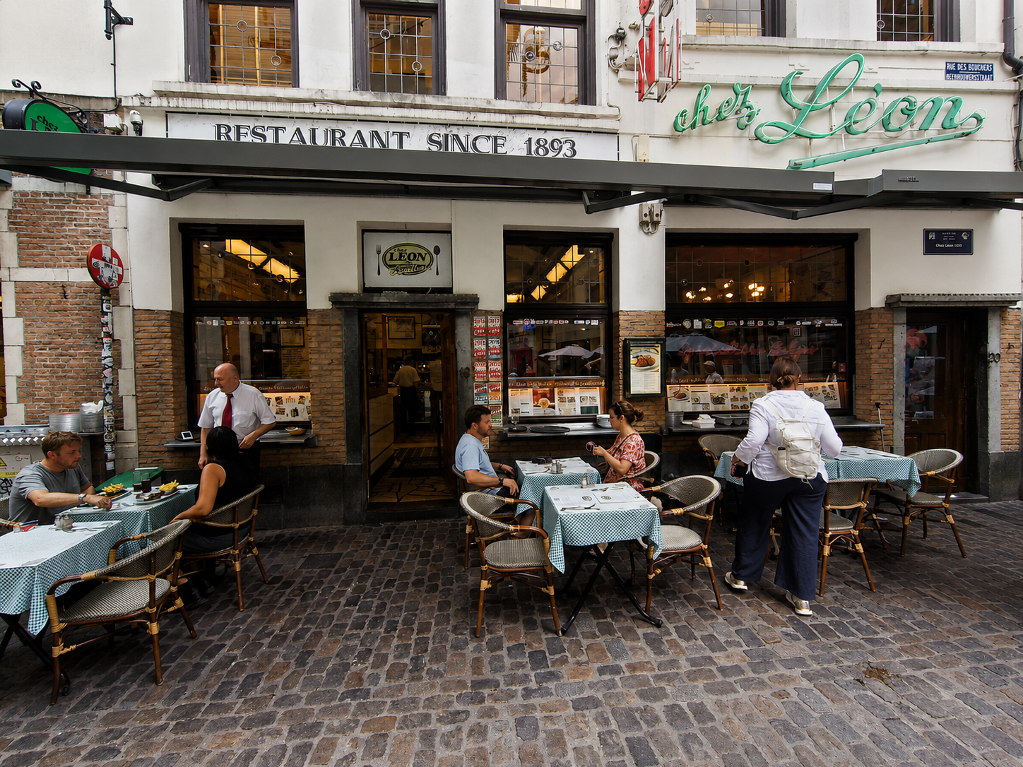 La terrasse du restaurant Chez Léon
